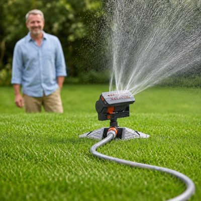 Oscilačný nastaviteľný záhradný zavlažovač – pokryje až 278 m² | WETSWEEP